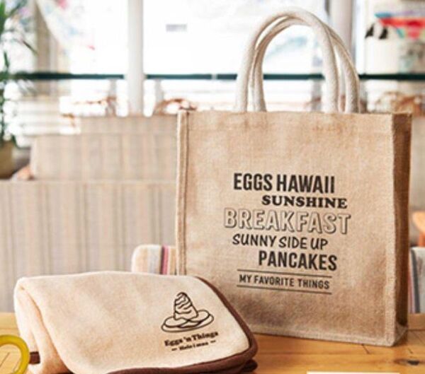 新品未使用 EGGS ’N THINGS エッグスンシングス ジュートバッグ・ブランケット
