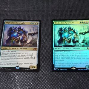 MTG マジックザギャザリング 輝晶の機械巨人 英語版1枚、英語版foil1枚の2枚セット