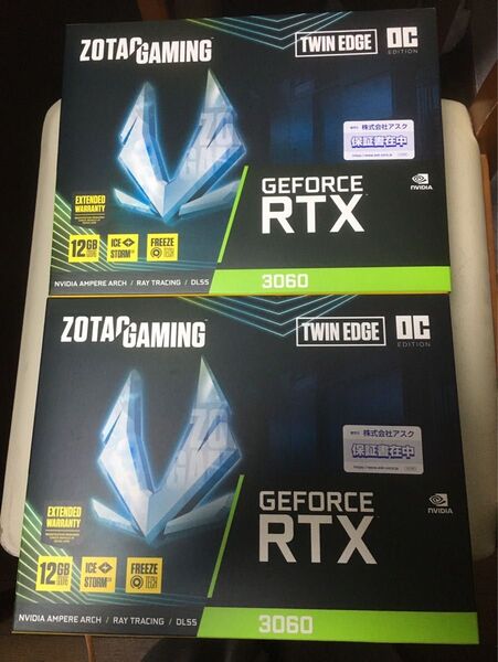 2個★ZOTAC GeForce RTX 3060 Twin Edge OC