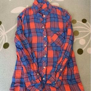 チェック シャツ 長袖シャツ ギャップ サイズXXS