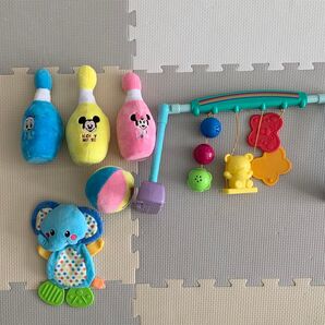 ピープル メリージム 0歳 赤ちゃん おもちゃ まとめ売り 歯固め ゾウさん クマさん ボーリング ミッキー ディズニー