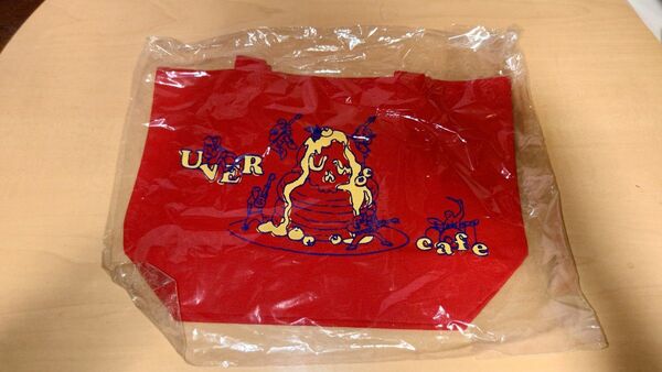 UVERworldグッズ UVER cafe ランチトートバッグ(赤)