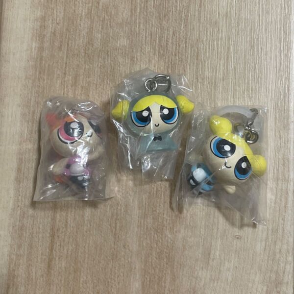 めじるしアクセサリー パワーパフガールズ ブロッサムA バブルスA B ガチャガチャ カプセル