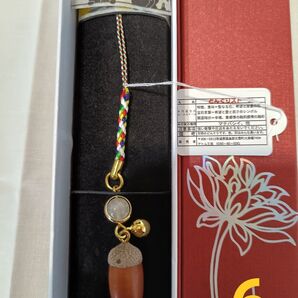 6月誕生石付ドングリストラップ