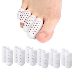 足指サック指サック,12個入, 男女兼用足指手指尖関節保護キャップ