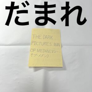 THE DARK PICTURES: MAN OF MEDAN ※メモ用紙に書いた美字と助言(PS4とPS5、switch対応可)