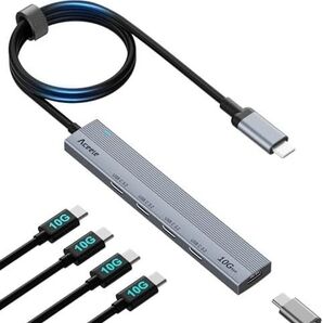 Aceele USB ハブ10Gbps 4ポート拡張 USB C to USB