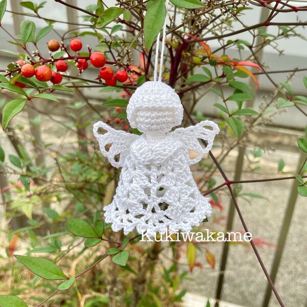 【ハンドメイド】レース編み 天使のオーナメント