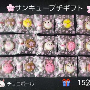 特価!サンキュープチギフト アニマルヨーチ ウサギチョコボール 詰め合わせ 15袋