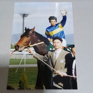 藤田伸二さん 元騎手 ダイタクテイオー 毎日杯 写真 競馬 ジョッキー サイズ13×20
