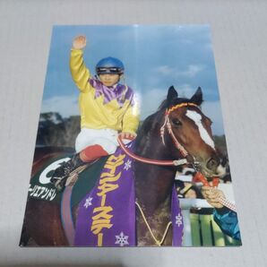 藤田伸二さん 元騎手 ローリエアンドレ ウインターS 写真 競馬 ジョッキー サイズ13×20
