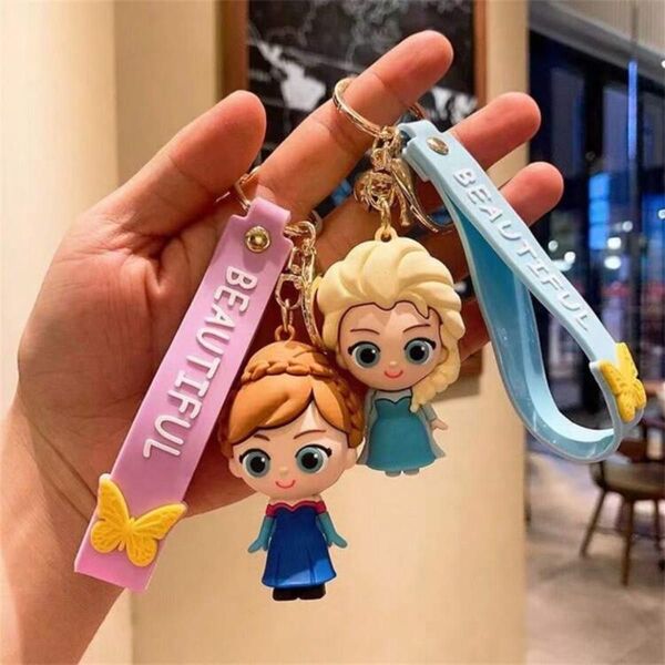 アナと雪の女王 エルサ 2個セット キーホルダー ストラップ ラバーストラップ