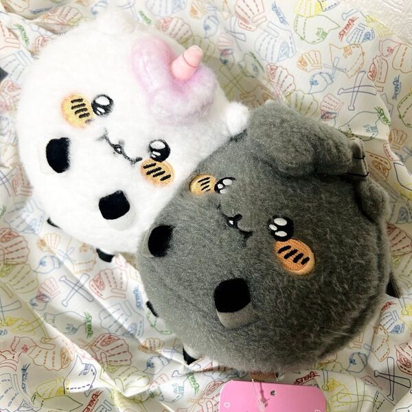 クーポン使えます 美品 タグ付き ナガノキャラクターズ ほわほわぬいぐるみ(ユニコーンとバイコーン)