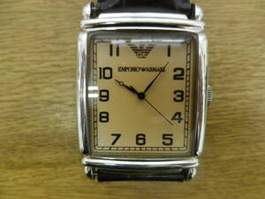 【6329】EMPORIO ARMANI エンポリオアルマーニ AR-0234 ブラウン 時計 腕時計 可動品 コレクション インテリア