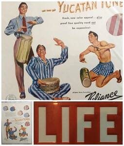 1950年代 LIFE誌切り抜き広告アンティークポスター★Reliance