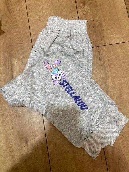 キッズ ステラルー ジャージ かわいい 110 ズボン ボトムス スウェットパンツ ダンス 衣装 子供 練習着 グレー