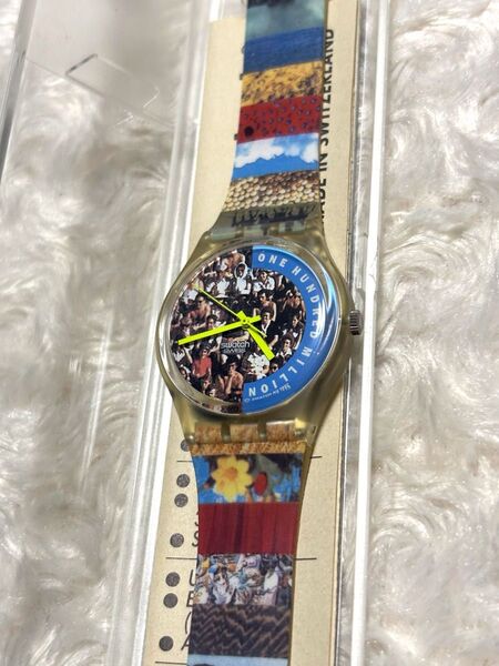 SWATCH ONE HUNDRED MILLION ケース付き 稼働品 電池交換済み