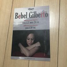 ベベウ・ジルベルト bebel gilberto ライブ 告知 チラシ コンサート billboard live osaka tokyo 東京 大阪 ビルボード ブラジル サンバ_画像1