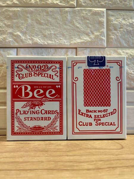OHIO Bee red トランプ バーコード右 アメリカ製 2つ