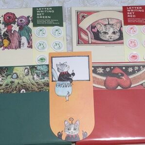 オマケ付 ヒグチユウコ レターセット RED GREEN
