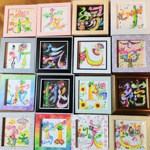 花文字.フレーム小サイズ1文字(オーダー承ります)