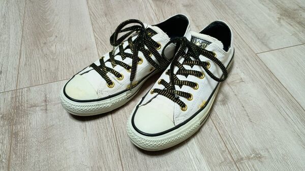 ※値下げ※【希少】ALL STAR GOLDMARK OX WHITE 25.5cm コンバース