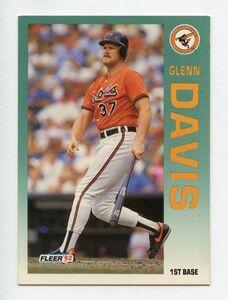 [MLB カード] Glenn Davis 1992 Fleer 4 来日外国人 グレン・デービス 阪神タイガース