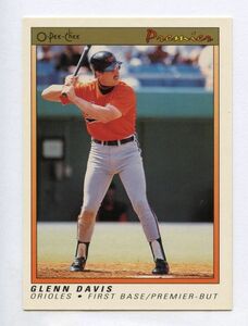 [MLB カード] Glenn Davis 1991 O Pee Chee Premier 30 来日外国人 グレン・デービス 阪神タイガース