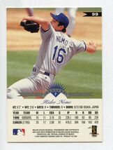 [MLB カード] 野茂英雄 Hideo Nomo 1997 Leaf 99_画像2