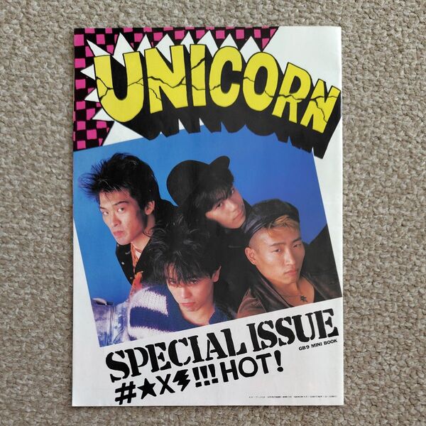 GB 別冊付録 ミニブック ユニコーン UNICORN パニックアタック PANIC ATTACK 奥田民生 1988年9月号