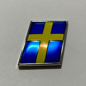 ボルボ VOLVO カスタム リアエンブレム エンブレム スウェーデン フラッグ