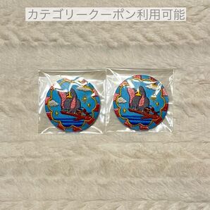 ディズニー Disney 刺繍 缶バッジ