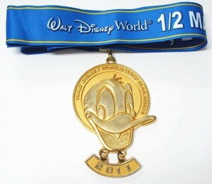  Disney Дональд 2011WDW половина марафон медаль 20011 год WDW половина марафон Disney world 