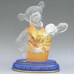 ディズニー　ティガー　くまのプーさん　クリア・フィギュア　『Put a Little Bounce in Your Heart』　生産終了品　Bradford Exchange社