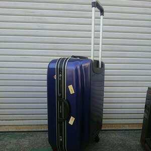 【スーツケース】旅行 海外 国内 卒業旅行 お土産 出張 ハンガー 4輪キャスター TSA ブルー 青 ハード 大容量 大きめ【20/02 J-u】