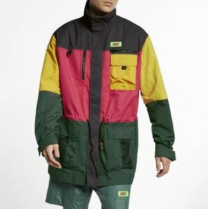 ナイキ メンズ クエストジャケット Mサイズ 定価22000円 マルチカラー QUEST JKT スタンドカラー アウター