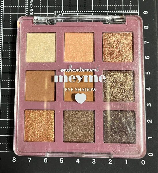 meyme 9色 アイシャドウパレット ブラウン色