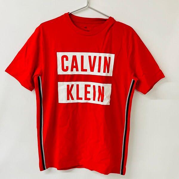 新品 CALVINKLEIN パフォーマンス メンズ Tシャツ オレンジ S