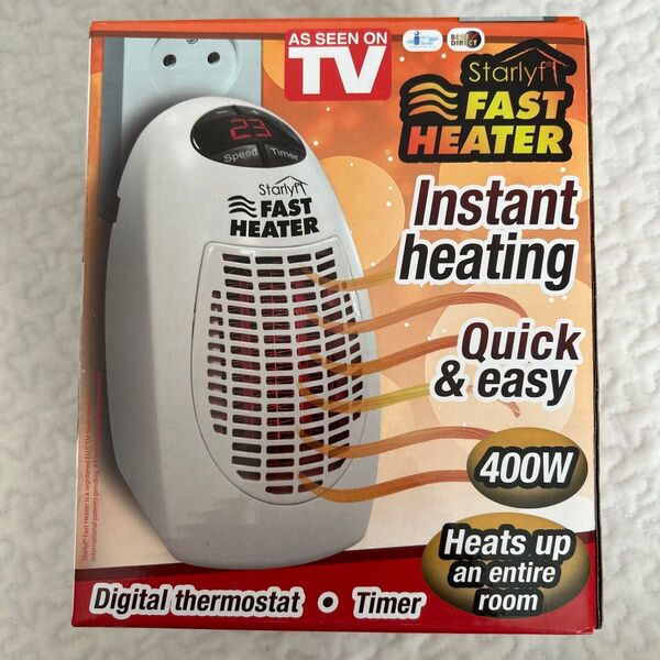 Starlyf 速暖ヒーター 400W デジタルサーモスタット タイマー 新品未開封