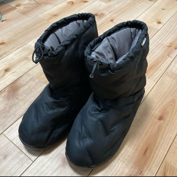 メンズ ワークマン スノーシューズ 4L 黒 短時間使用 雪