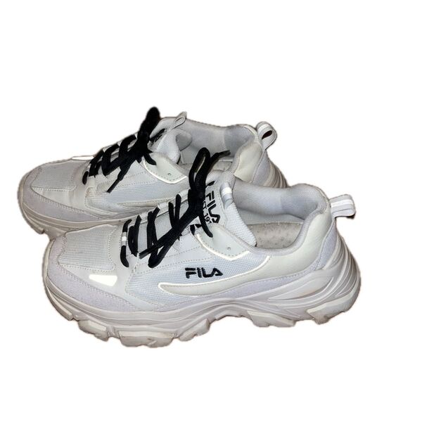 FILA 厚底スニーカー 白 27cm 靴