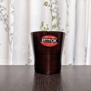 レンジ刷毛目 フリーカップ揃 溜内朱(5個)