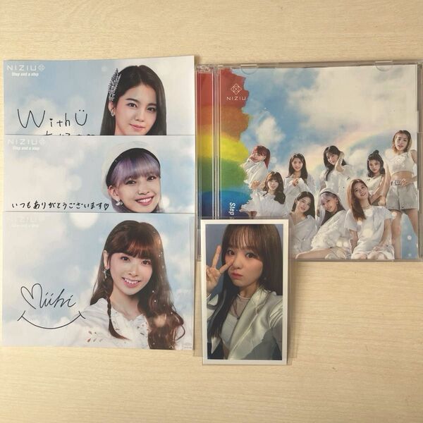 NiziU Step and a step 初回生産限定盤A CD+DVD リオトレカ アヤカ、マユカ、ミイヒメッセージカード付