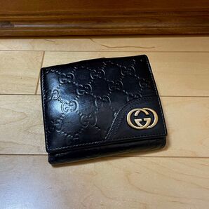 値下げ不可 GUCCI グッチ インターロッキング シマ 折り財布