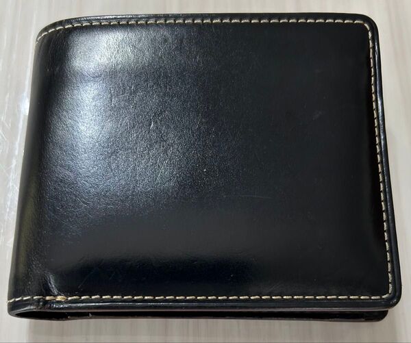 ※GWのため値下げ※ 美品 ガンゾ 二つ折り財布 ブラック