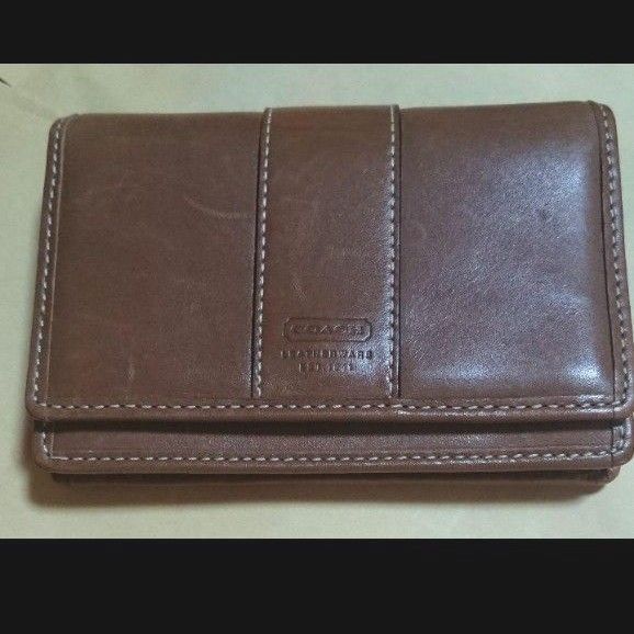 【COACH】 コーチ キーリング付き 名刺入 カードケース レザー