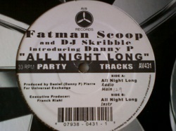 HipHop AV8 431 Fatman Scoop & DJ Skribble , Danny P / All Night Long 12インチです。