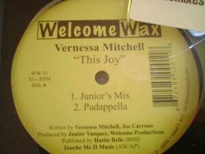 ハウス Vernessa Mitchell / This Joy 12インチです。