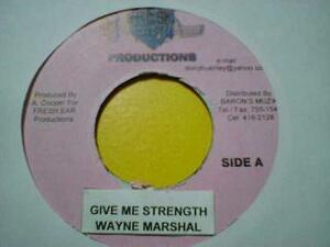 レゲエ Wayne Marshall / Give Me Strength 7インチ新品です。Guardian Angel