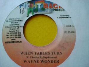 レゲエ Wayne Wonder / When Tables Turn 7インチです。